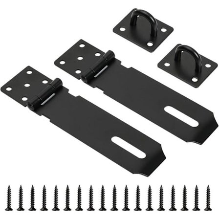 2-pack 5" Låsbygel och klammer för skjul, kraftigt hänglås