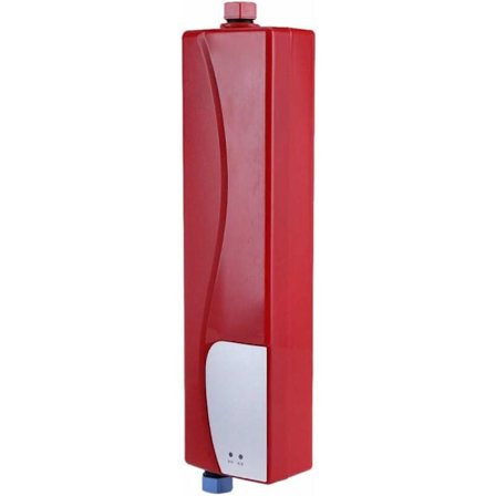 Tilpassbar vanntemperatur, omfattende sikkerhetsfunksjoner Mini elektrisk gjennomstrømningsvarmer for kjøkken, bad 3000W, rød