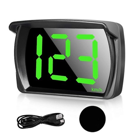 SpeedometerGPS Digitalt speedometer KM/T Head Up Display for biler lastebiler, USB-kabel Plug & Play