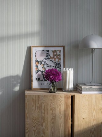 Duro Tapet, Arvid 412-07 Småmönstrat, L, Ljusblå, Färg & tapeter