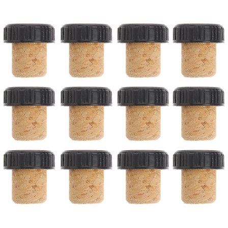 12 stk korkpropp fruktvinflaske tetningsplugger vinforsyninger glasspropp