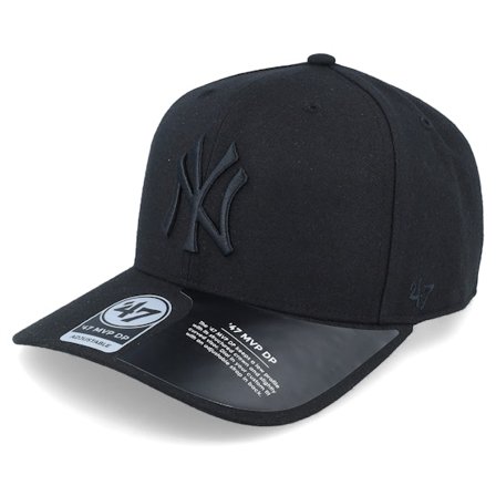 47 Brand - MLB Schwarz adjustable Cap - New York Yankees Cold Zone Mvp DP Black/Black Adjustable @ Hatstore