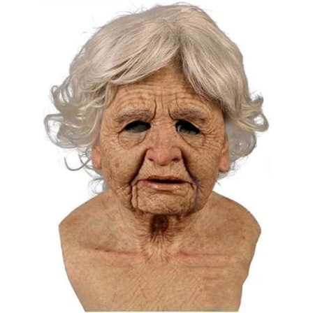 Latexmaske til Halloween, Gammel Mand Dekor Realistiske masker