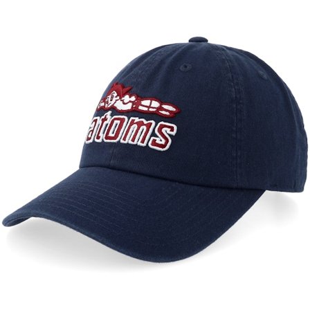 American Needle - Blå unconstructed Caps - Sankei Atoms Ballpark Navy Dad Cap @ Hatstore