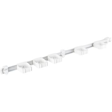 Skena Toolflex ONE 94cm med 5st hållare Vit*