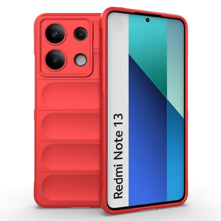 SKALO Xiaomi Redmi Note 13 4G Rugged Bumpers TPU-Skal - Röd
