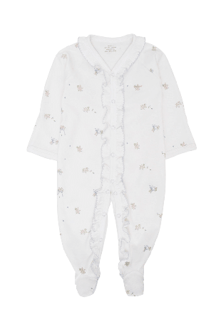 Livly Roses And Ribbons Sara Footie Nyfödd stl. 44-68 Dam Vit 68