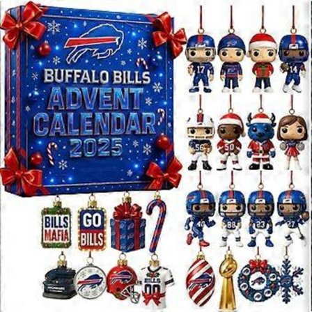 2025 Ny Adventskalender Blind Box Hänge Buffalo Bills Adventskalender