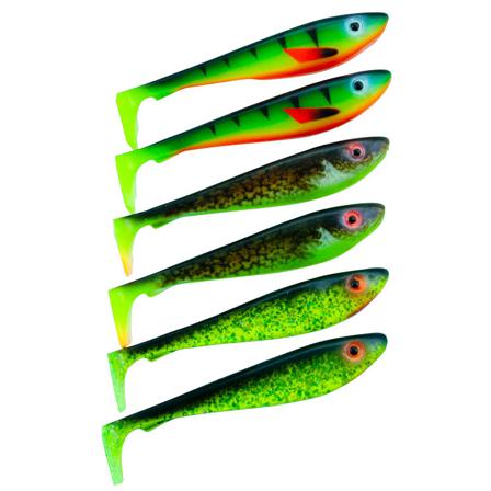 Svartzonker McRubber Shad 9 cm 6-pack Color