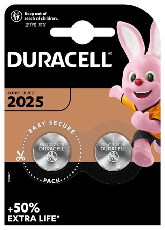 Duracell 2025 Lithium Coin Batterier 2 Pak, Tøj & Bolig, Lys & Lamper, Batterier