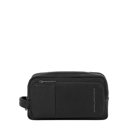 Piquadro, Toilet Bags Zwart, Heren, Maat:ONE Size