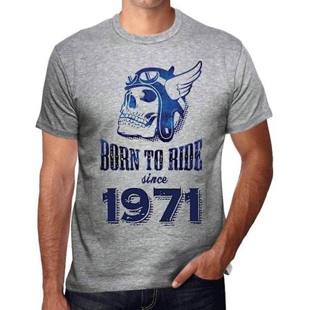 Grafisk T-skjorte for menn Født til å kjøre siden 1971 53-årsdag jubileum 53 år gammel gave 1971 Vintage Miljøvennlig Kort