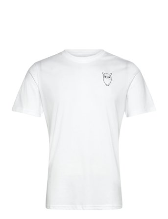 Knowledge Cotton Apparel | Alder Owl Chest Print Tee - Gots/Ve | S