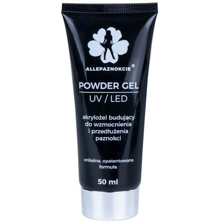 Akrylgel - Powder gel - Clear 50 ml - Allepaznokcie