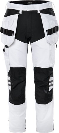 Fristads Herr Hantverkarbyxa stretch 2760 GLWS, Vit/Svart
