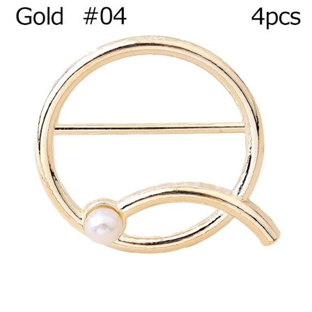 4st Scarf Spänne Scarf Ring GULD #04 #04