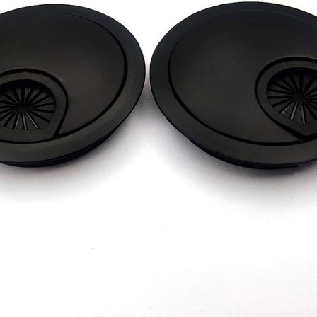 2 stk kabelhulldeksel Rund kabelgrommet Skrivebord kabelgrommet Kabel