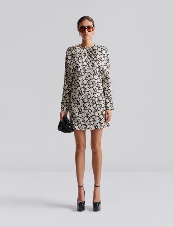 Malina Evie Straight Fit Mini Dress - Black - 38