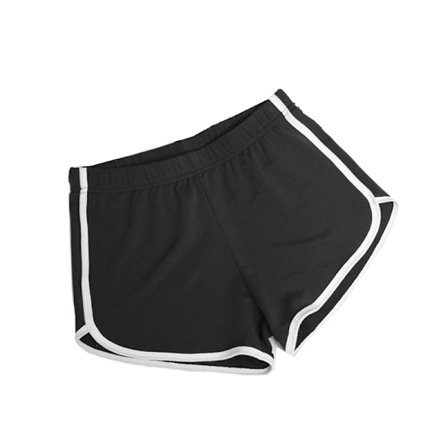 2023 1-pack Bomulls Sportshorts, Yoga Dansshorts, Sommar Sportshorts, - Svart