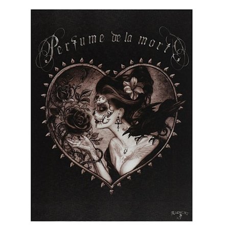 Alchemy Perfume De La Mort Canvas Plaque One Size Black