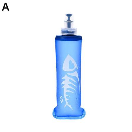 Uk 250/500ml Tpu Hopfällbar Mjuk Kolv Sportvattenflaskor För Löpning