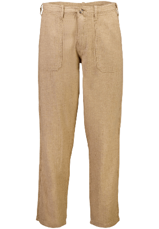 Lindbergh Linen blend herringbone pants Byxor Herr Beige XS