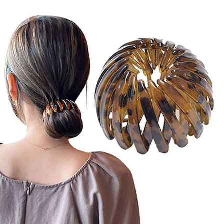 Fugle rede formet hårklemmer Vintage geometriske hår loops hestehale holder til kvinder piger 1pc grøn kaffe