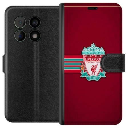 Kompatibel Tegnebogsetui til OnePlus 10 Pro Liverpool FC fodboldtrøje rød supporter merchandise