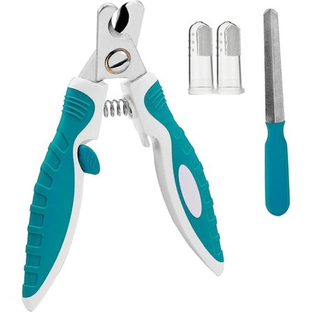 IC Hundeklo-klipper og trimmer med sikkerhetsbeskyttelse Passer for små og mellomstore hunder, klo-klipper for kjæledyr