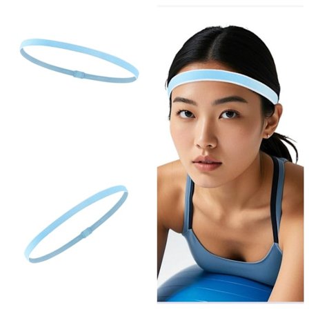 Hög Elasticitet Anti-Slip Svettabsorberande Sportpannband