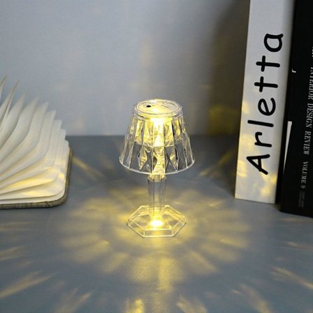 Mini Night Light Crystal pöytävalaisin 03-WARM LIGHT 03-WARM LIGHT