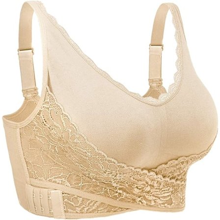 Trådlös BH, Dam Seamless Push Up Spets Sport-BH för Dagligt Bruk
