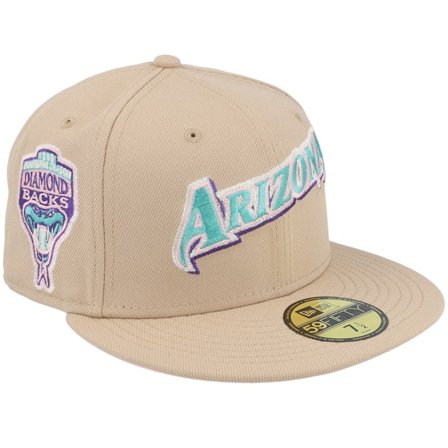 New Era - MLB Beige fitted Lippis - Arizona Diamondbacks Sahara Dunes 59FIFTY Inauguration 98 Camel Fitted @ Hatstore