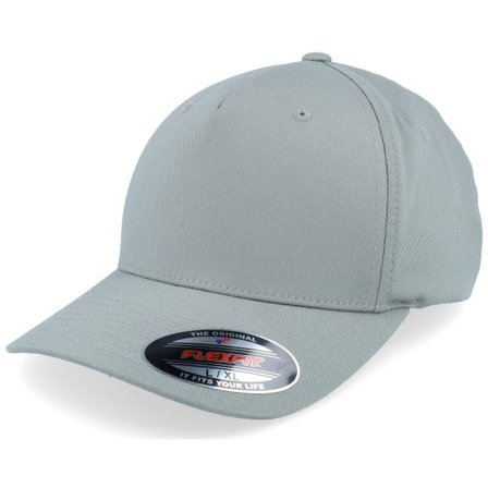 Flexfit - Grå flexfit Keps - 5 Panel Greenish Grey Flexfit @ Hatstore