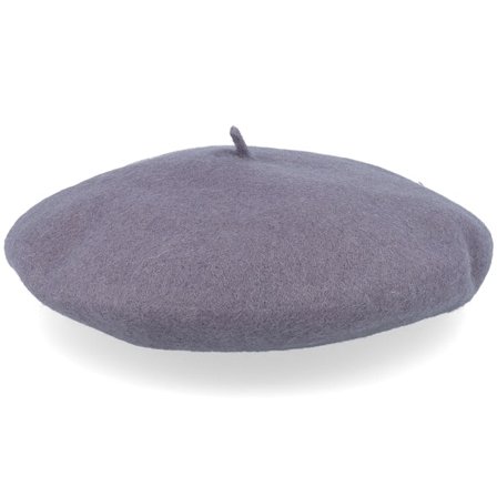 Jaxon & James - Gris traditionalbeanie Chapeau - Wool Grey Beret @ Hatstore