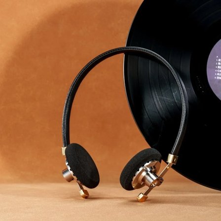 ROSESELSA Distant Mountain Retro Over Ear HiFi Hörlurar OOTD Vintage Metall Trådbundna Hörlurar med MMCX 3.5mm Kontakt