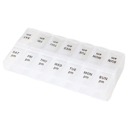 Praktisk og holdbar medisindispenser og medisinboks