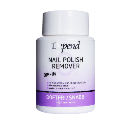 Depend O2 Dipremover, lila Nagellacksremover Dam 75 ML