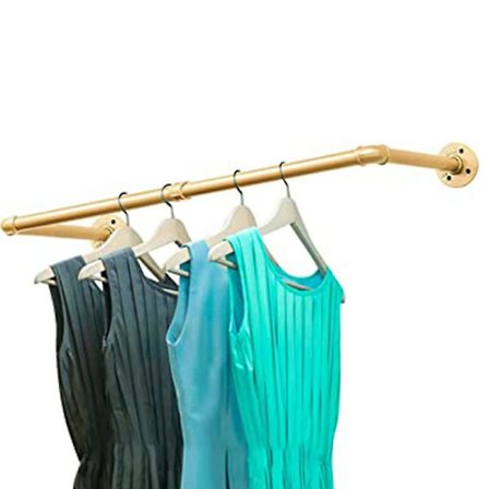 Industriell rørklesstativ, veggmontert klesstativ, hengende klesstativ