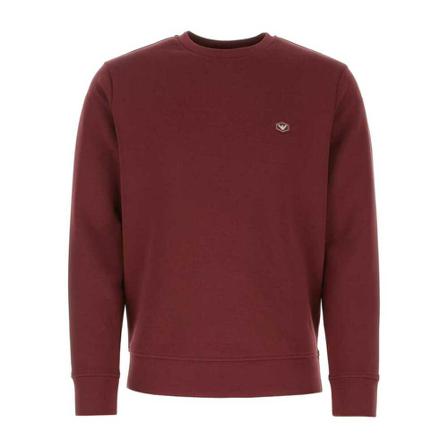 Emporio Armani, Round-neck Knitwear Rood, Heren, Maat:XS
