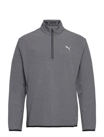 Marin Woven 1/4 Zip Sweat-shirt Genser Grå PUMA Golf