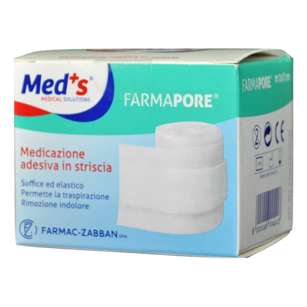 Meds Pore Medicazione Autoadesiva Tessuto Non Tessuto m1x10cm