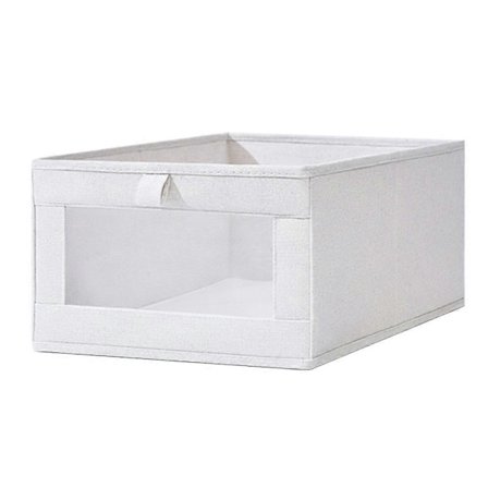 Opbevaringskasse i stof med klart mesh-vindue - Hjemmekontor Organizer OUC