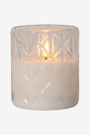 Jotex - Flamme Romb 10 Cm Transparent - LED-lys - Kjøp LED-lys hos Jotex