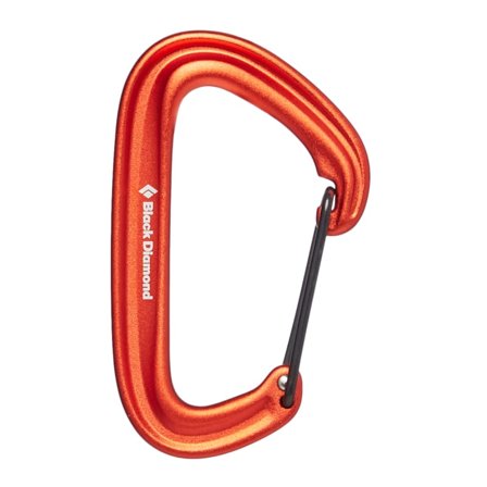Black Diamond LiteWire Carabiner Mountaineering equipment Orange OneSize