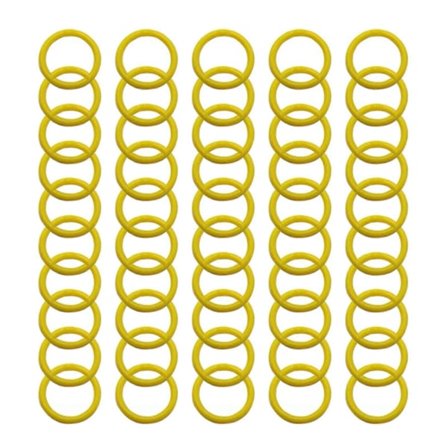 50 stk. farverige dobbeltspænde bogringe til scrapbogbinding og løsbladopbevaring