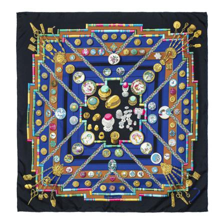 Hermès Vintage, Pre-owned Scarf Zwart, Dames, Maat:ONE Size