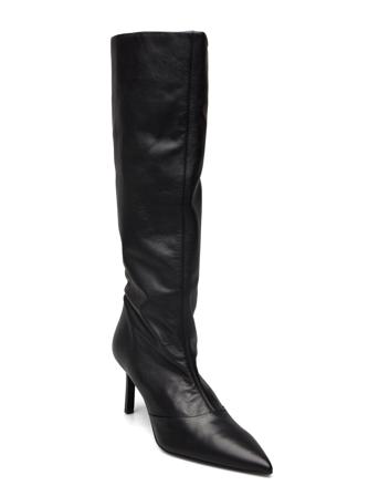 Geo Stiletto Knee Boot 70 Høye Støvletter Svart Calvin Klein*Betinget Tilbud