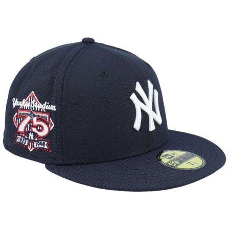 New Era - MLB Blå fitted Keps - New York Yankees Bronx Heat Pack 59FIFTY 75th Navy Fitted @ Hatstore