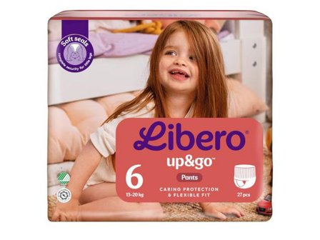 LIBERO Blöja Up&Go 6 S2 13-20kg 27/fp - Lyreco - Sjukvård och omsorg - Hygien - Barnblöjor